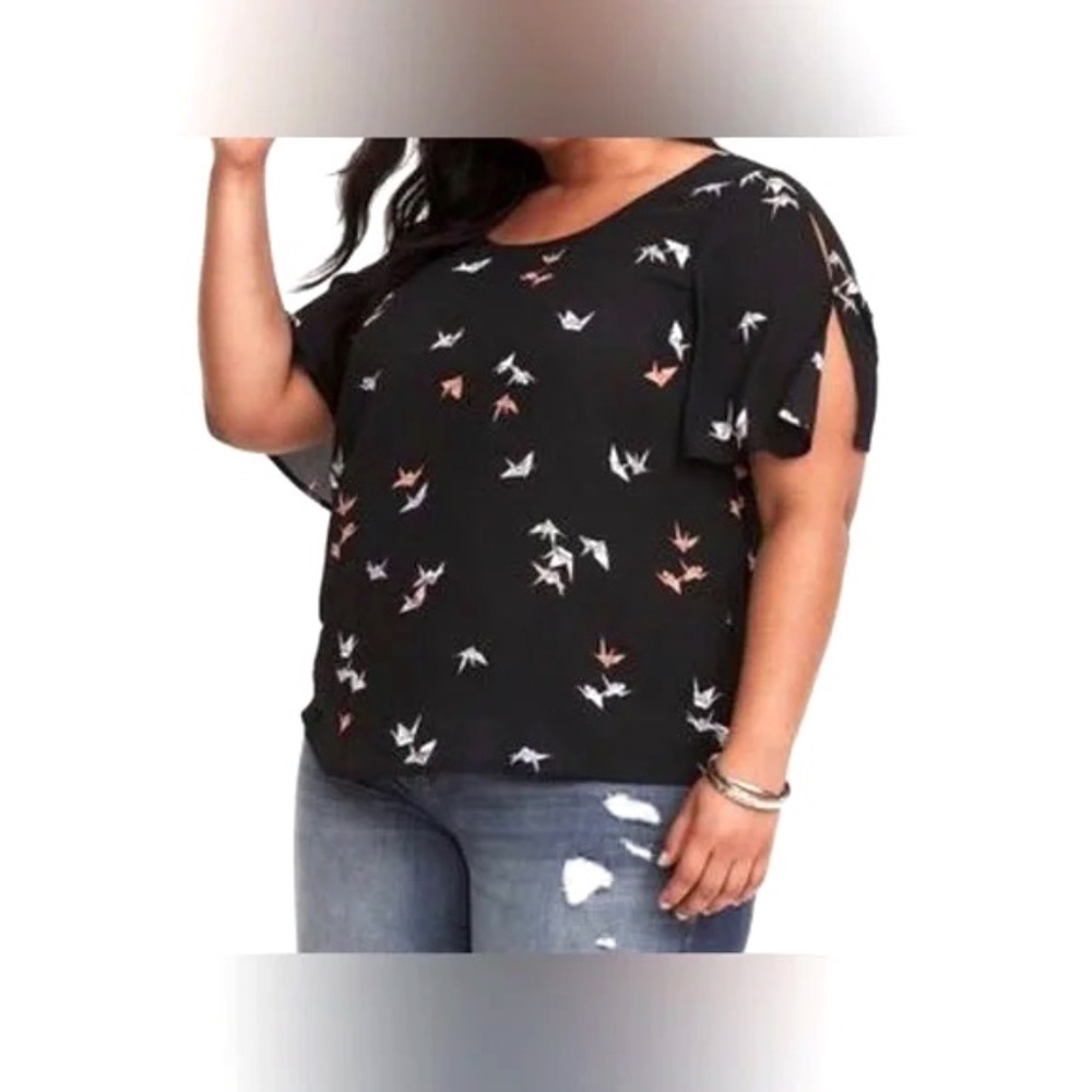 Torrid Origami Cranes Blouse